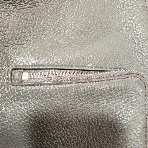 All Saints Gray Leather Convertible Bag - Picture 4 of 4